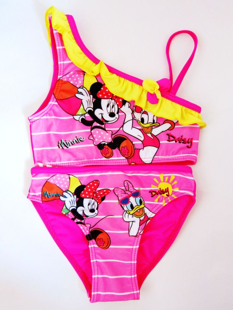 New Girls Minnie Mouse Daisy Duck Two Piece Tankini Bikini Swimsuits 2t