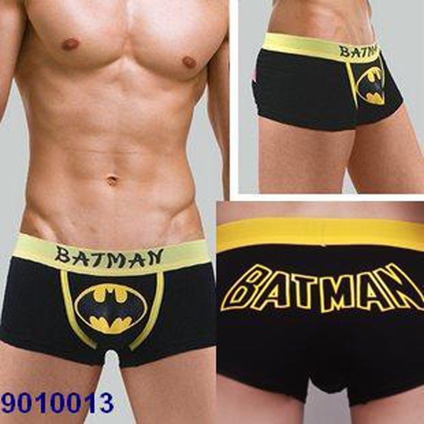 New Sexy Batman Costume Cartoon Comic Men Briefs/Boxers/Underwear Black M/L/XL