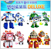 ㊣韓國 Robocar Poli 波力 救援小英雄 變身玩具車閃燈機械人Deluxe2535