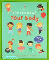 #1559 Usborne First Sticker Book Your Body邊玩邊學貼紙書,超過150個貼紙/課外書一