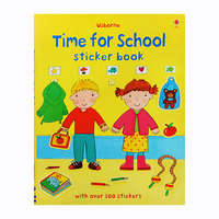 #1987 Usborne Time for School sticker book ,好玩實用貼紙書/課外書