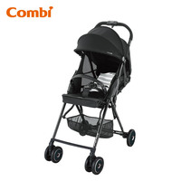 日本 Combi F2 Plus AF 特價 輕量 高坐位 單手收車 嬰兒 手推車 bb 車 黑色