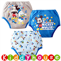 bb嬰兒用品~嬰幼兒三層棉質防水學習/戒(介)片/隔尿褲(3條裝) BB1229 現貨