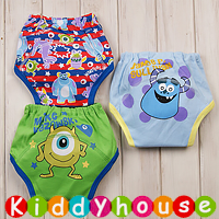 bb嬰兒用品~嬰幼兒三層棉質防水學習/戒(介)片/隔尿褲(3條裝) BB1074 現貨