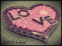 ❤ 情人節/生日/聖誕網上訂花 (現貨) ❤ 100朵皂玫瑰花LOVE禮盒(加玫瑰花LED燈)