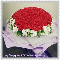 99朵香皂玫瑰花情人節求婚花束