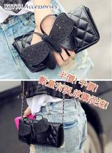 【半價】BAG1030 日系型格蝴蝶手拿/單肩包(黑色)