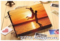 【2018情人節禮物】浪漫 DIY 情侶手工自製相簿 - 夕陽下的戀人 (送角貼)