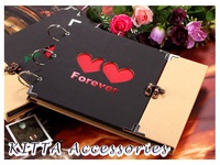 【情人節DIY手作情侶禮物推薦2018】FOREVER 心心雙扣 DIY 自製手作相簿相冊 (送男朋友/女朋友均可)