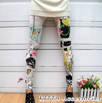 【現貨】35002 LOVE塗鴉顯瘦印花褲/打底褲 legging