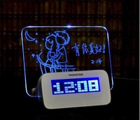 2018情人節/生日禮物 ❤ 愛的留言 ❤ 手寫LED螢光留言板時鐘/鬧鐘