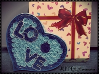❤ 聖誕節/情人節禮物推介❤ 100朵皂玫瑰花LOVE禮盒(加玫瑰花LED燈)