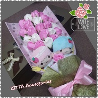 預訂情人節Little Twin Stars公仔香皂玫瑰花花束