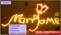 【情人節求婚推介】浪漫電子蠟燭玫瑰套餐- 求婚套餐C