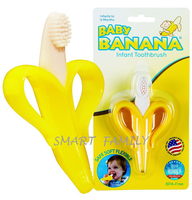 美國直送 Banana Brush 連皮香蕉牙刷牙膠 Baby Banana Brush Teether 兒童幼兒用品 自理能力小肌肉訓練0y+ 6m+ BB