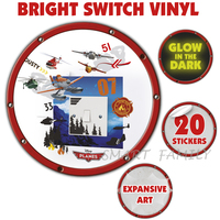 英國直送 迪士尼 Disney Planes Light My Way Light Switch Cover 飛機總動員夜光燈制牆貼 兒童幼兒家居自理用品