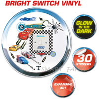 英國直送 迪士尼 Disney Cars Light My Way Light Switch Cover 反斗車王夜光燈制牆貼 兒童幼兒家居自理用品