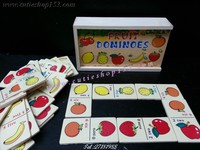 (拼圖盒)Cutieshop153 益智啟蒙積木玩具~Domino 28 水果接龍遊戲盒裝(迷你版) #141841